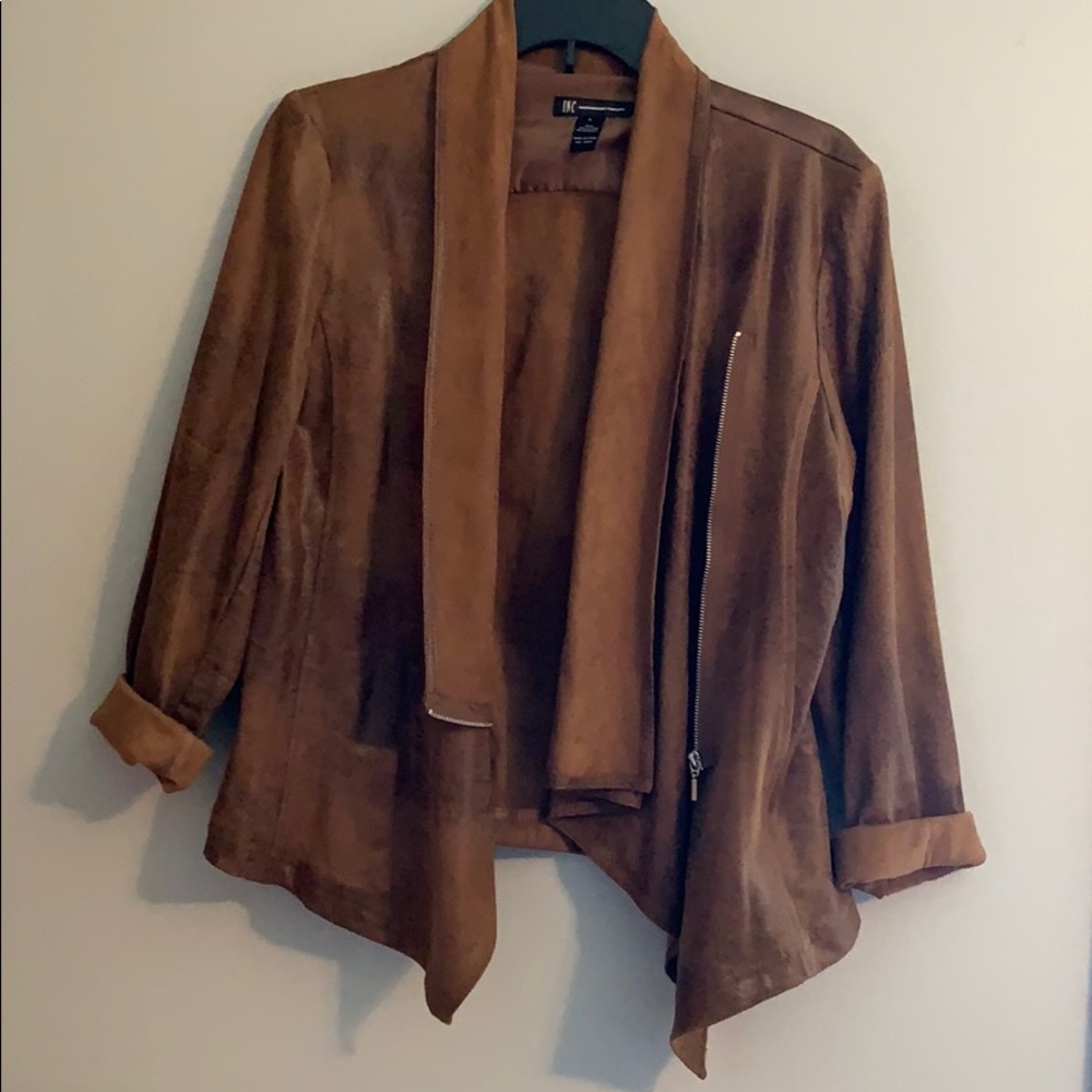 INC Polyester/spandex brown jacket